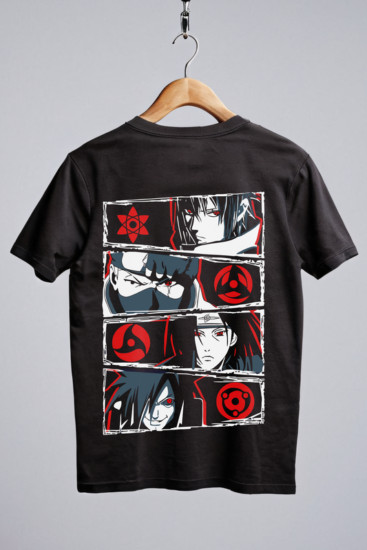 Uchiha Sharingan Black Tshirt (Oversized Fit)