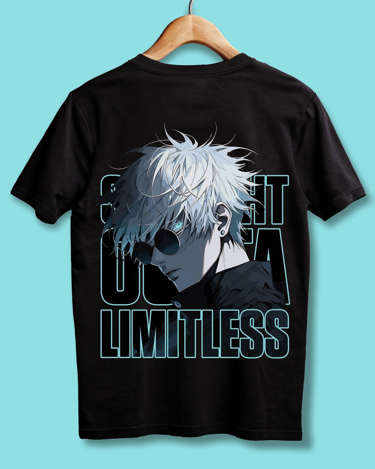 Satoru Gojo Limitless Black Oversized Tee