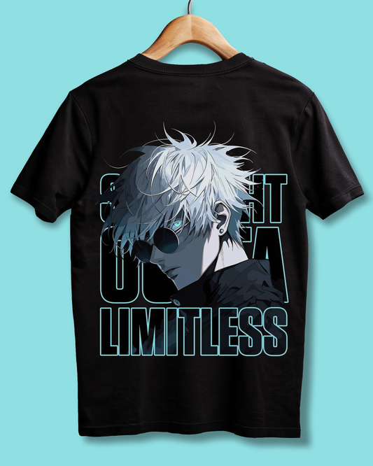 Satoru Gojo Limitless Black Oversized Tee
