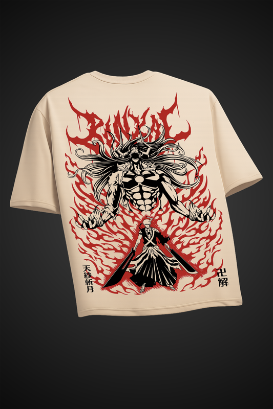Ichigo Arrancar Beige Oversized Tee