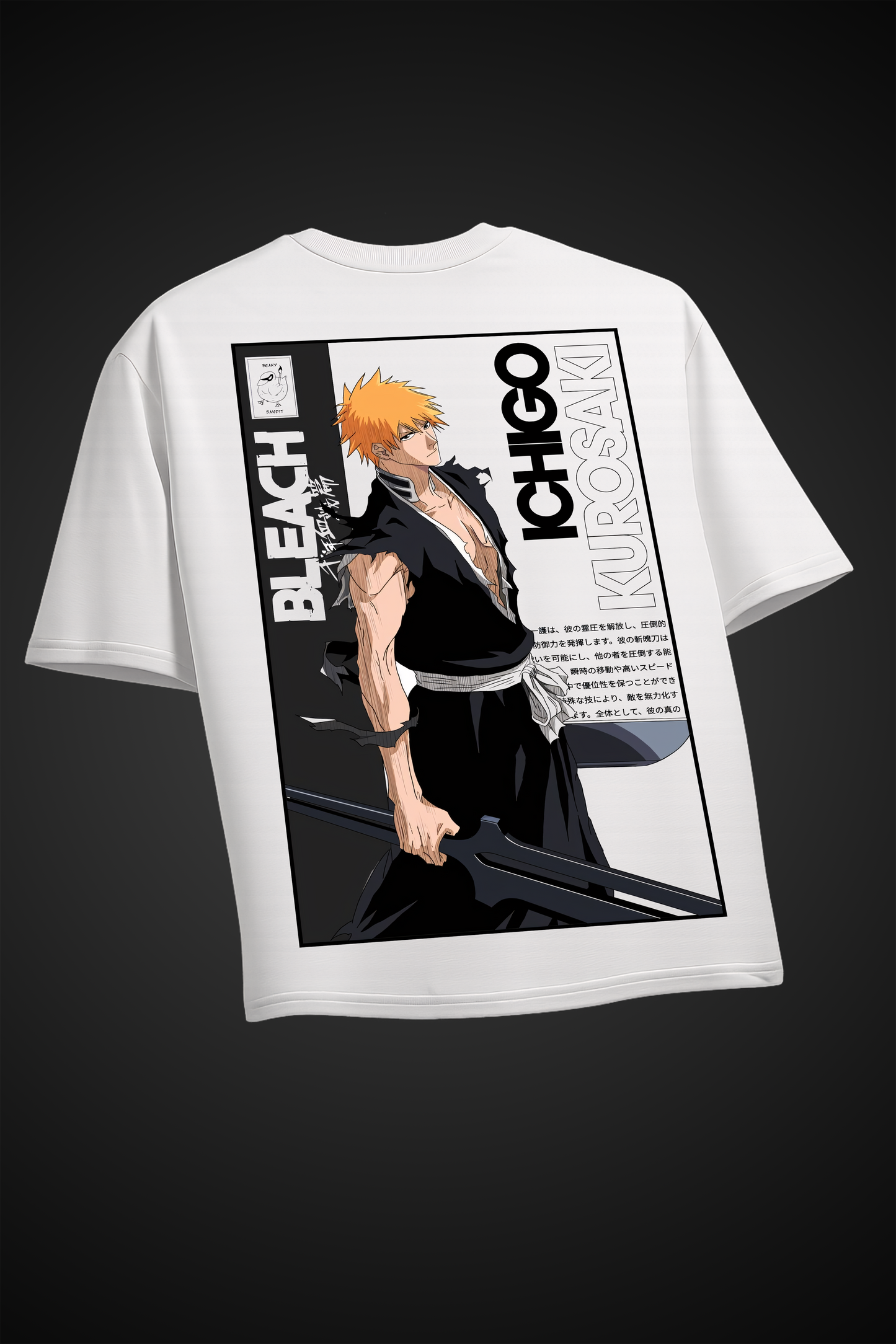Ichigo Final Form White Oversized Tee