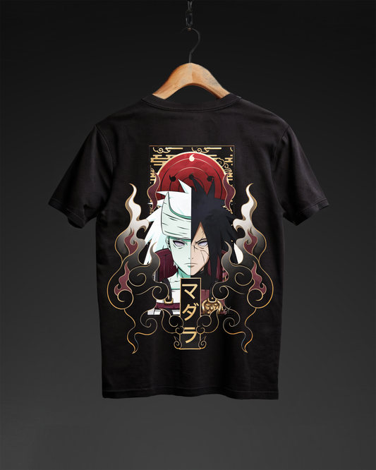 Madara Uchiha Black Tshirt (Oversized Fit)