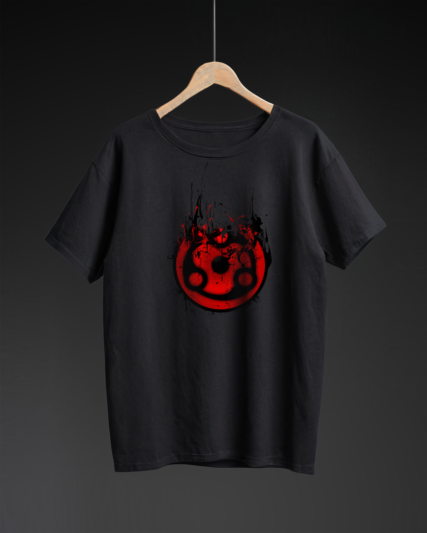 Madara Uchiha Black Tshirt (Oversized Fit)
