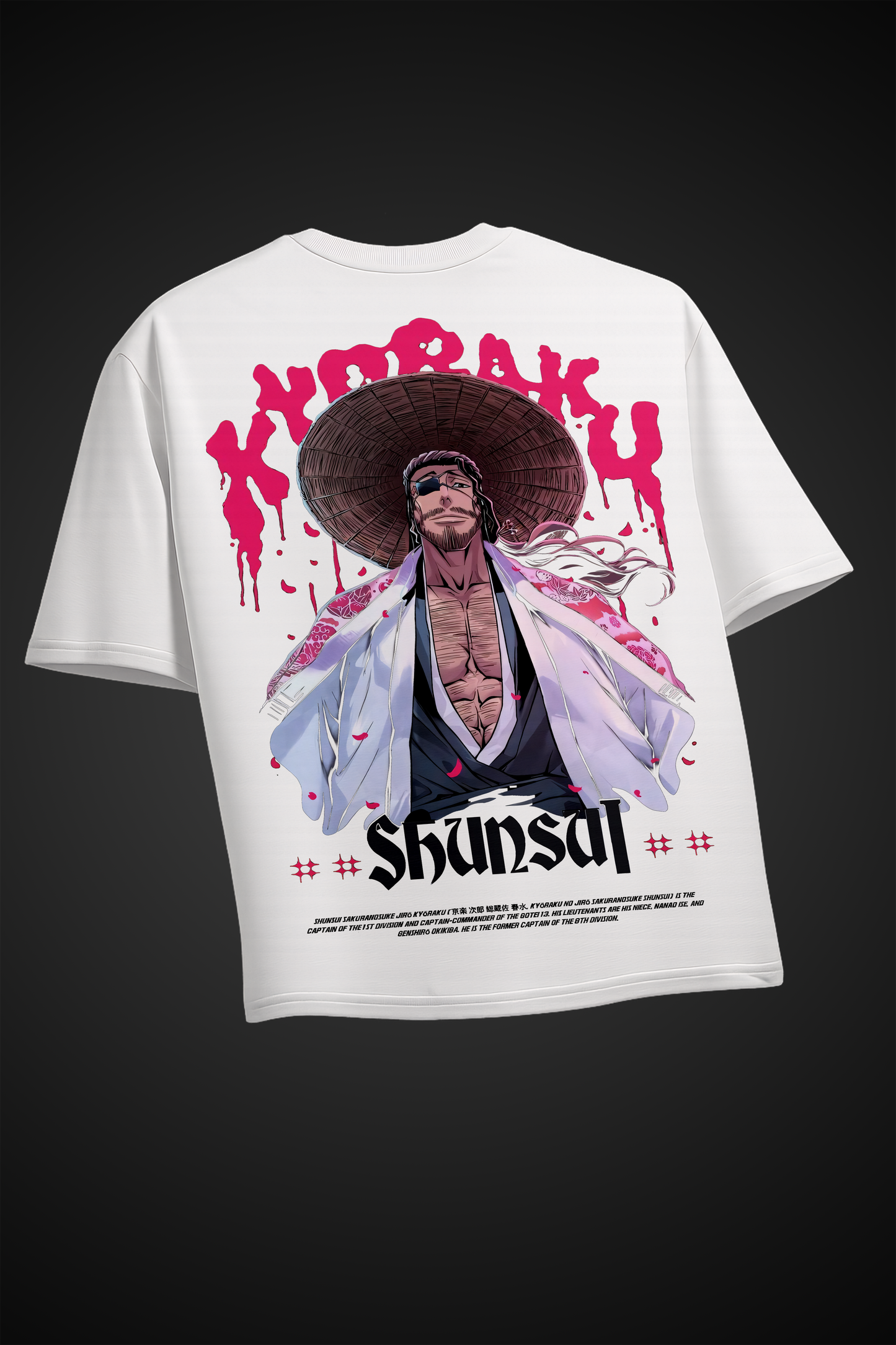 Bleach Shunsui Kyoraku White Oversized fit