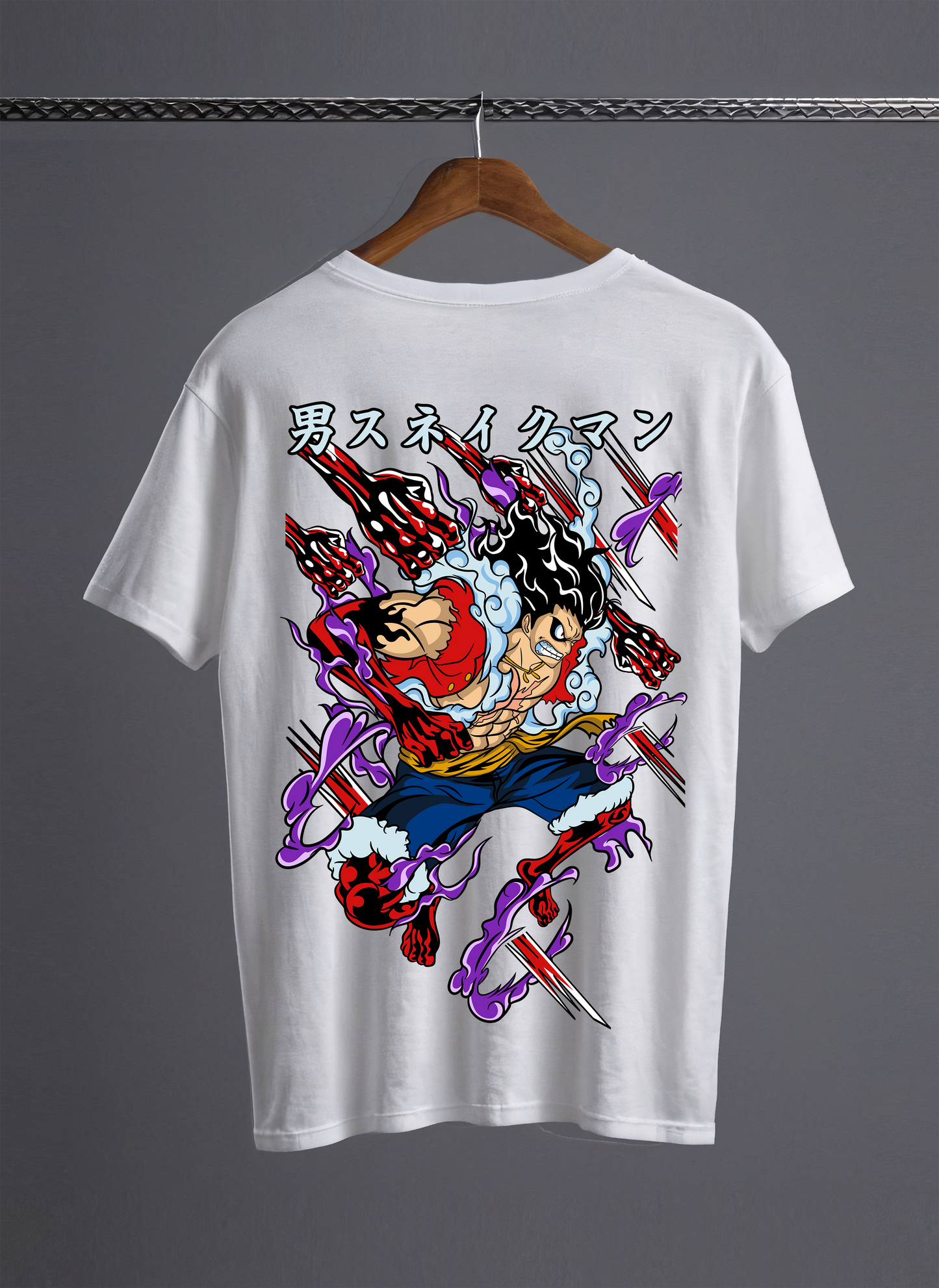 Luffy Gear 4 Snakeman T-shirt (Oversized Fit)