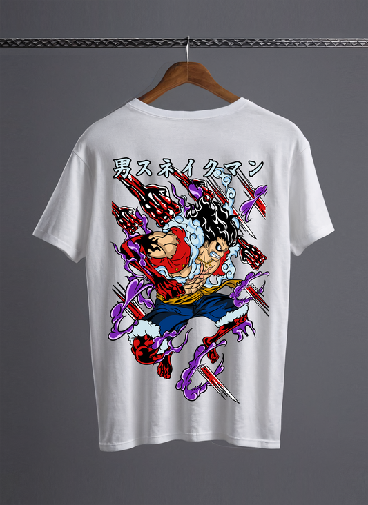 Luffy Gear 4 Snakeman T-shirt (Oversized Fit)