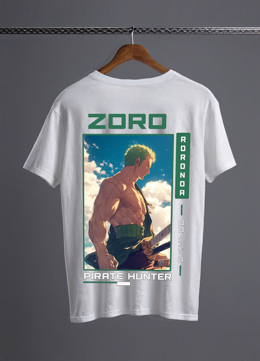 Roronoa zoro tshirt (in frame style) (Oversized Fit)