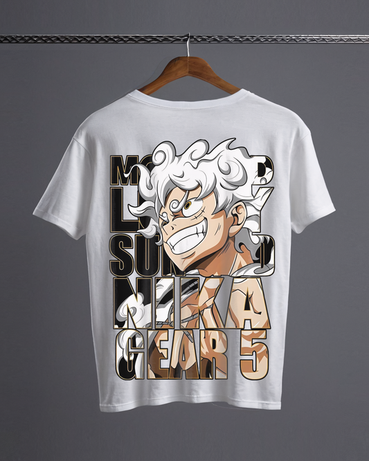 Monkey D Luffy Gear 5 Tshirt (Oversized Fit)