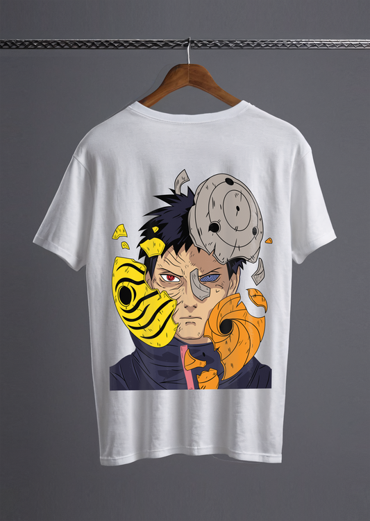 Obito Uchiha White Tshirt (Oversized Fit)