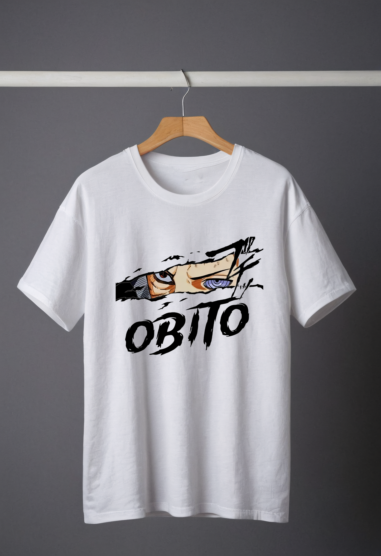 Obito Uchiha White Tshirt (Oversized Fit)