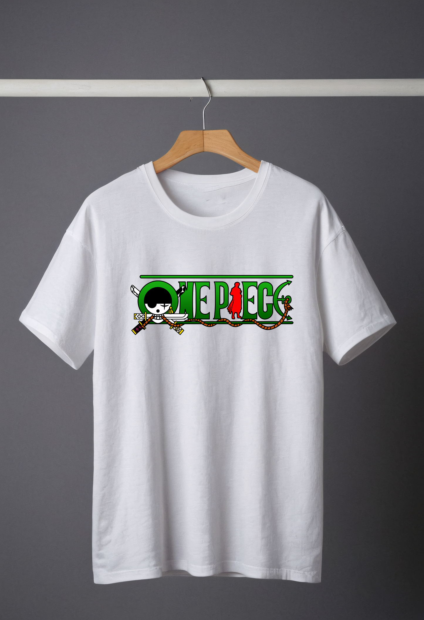 Roronoa zoro tshirt White (Oversized Fit)