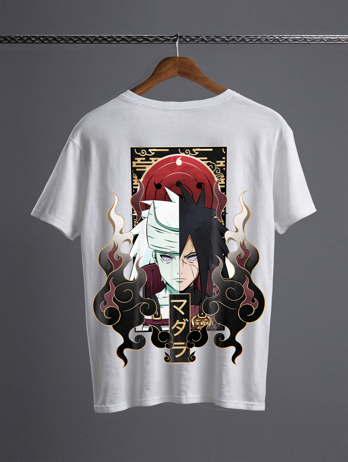 Madara Uchiha White Tshirt (Oversized Fit)