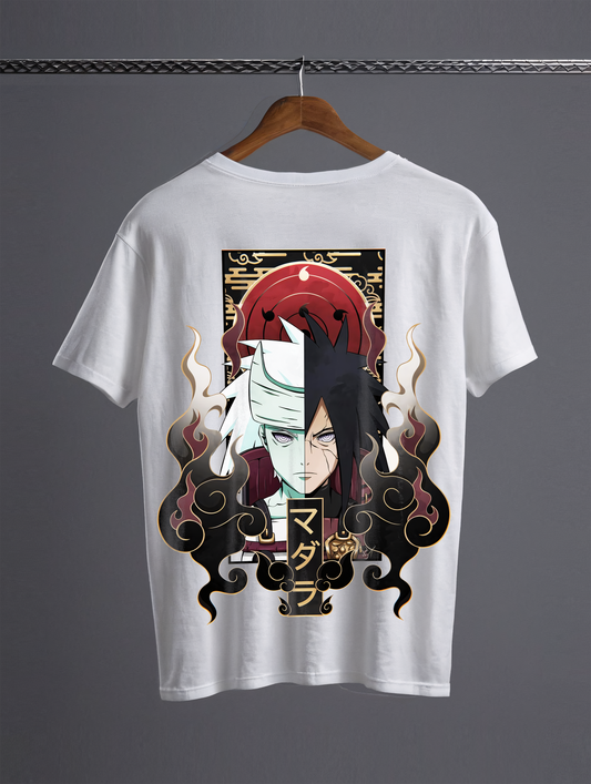 Madara Uchiha White Tshirt (Oversized Fit)