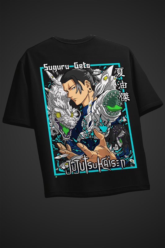 Suguru Geto Black Oversized Tee