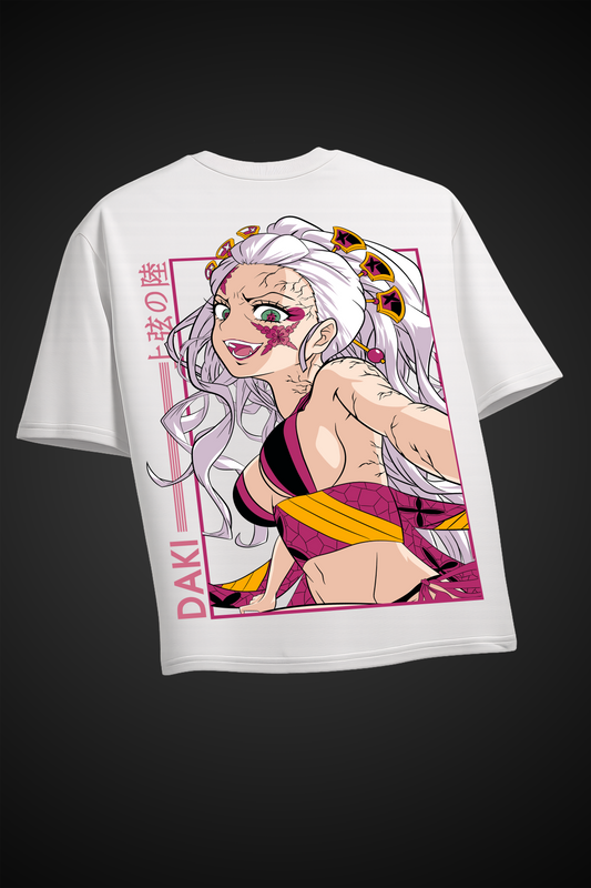 Daki White Oversized Tee